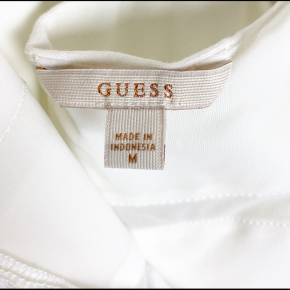 Guess Size M White Monaco Bodycon Fitted Dress - Picture 6 of 9